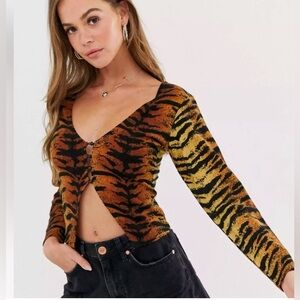 Sacred Hawk Knitted Button Front Top